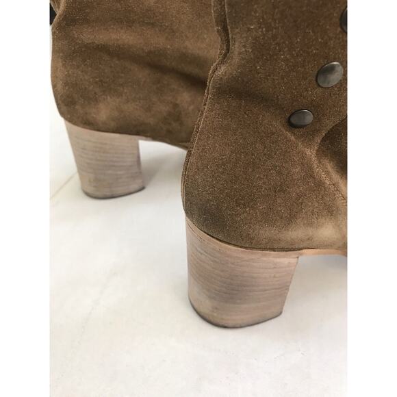 Cordani Suede Slip On Side Snap Ankle Boots Italy - Picture 12 of 12